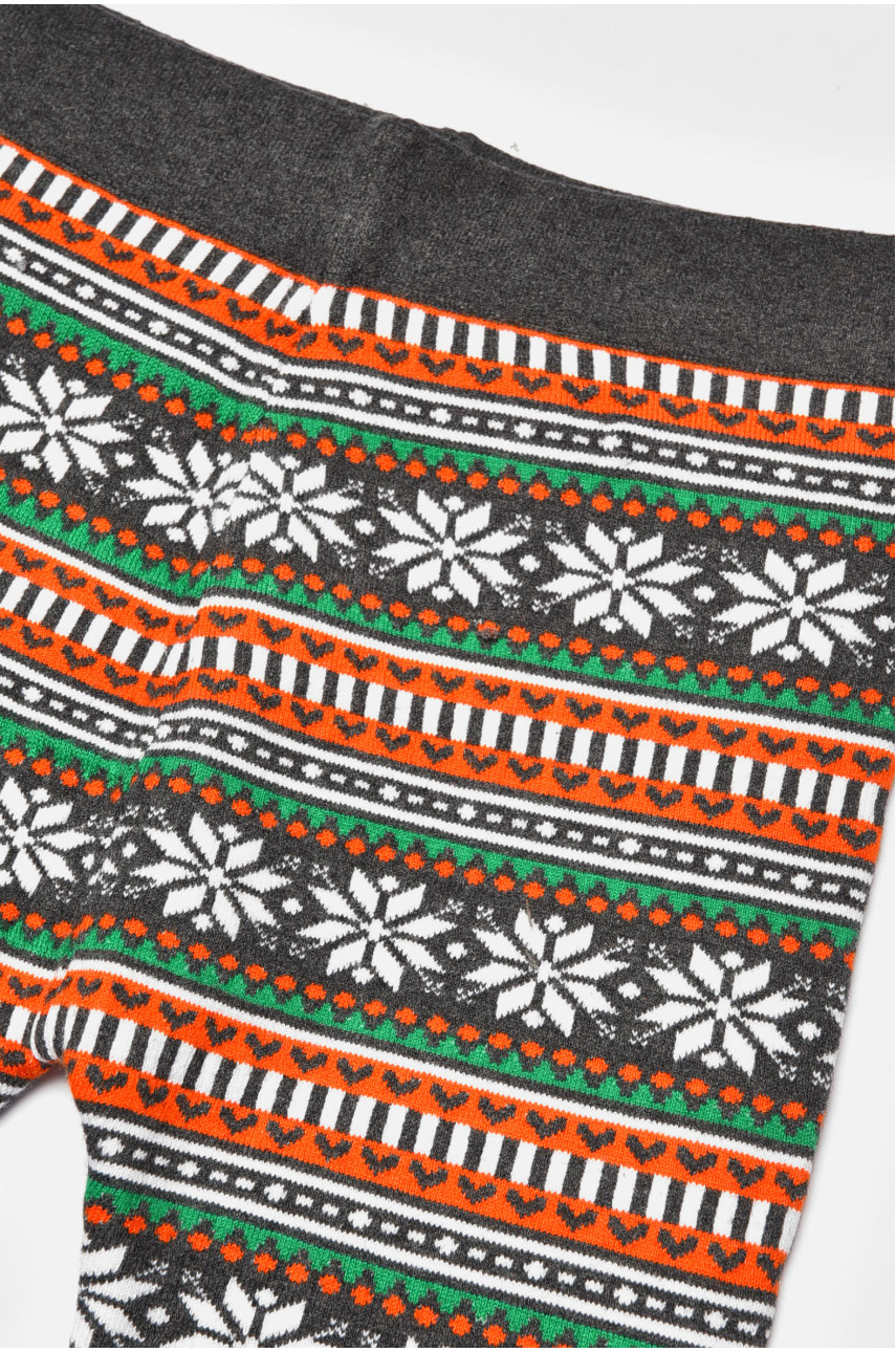 Лосины детские демисезонные для девочки темно-серого цвета В1037 189152