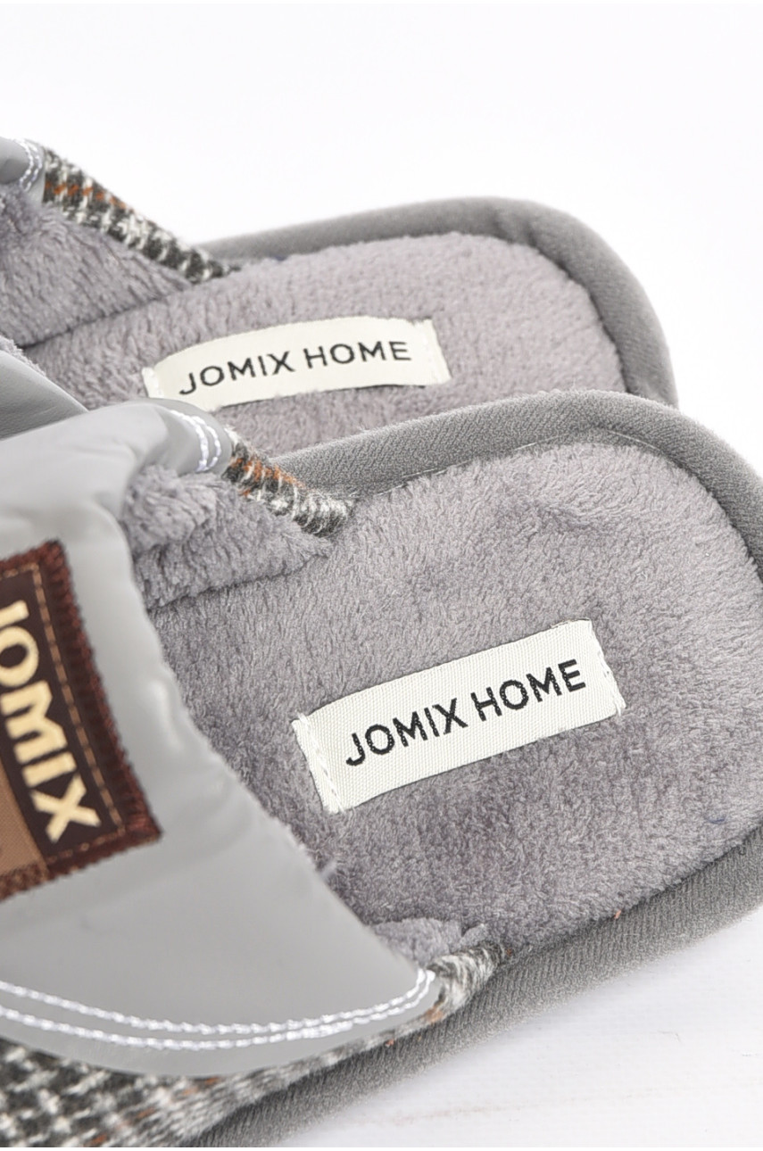 Тапочки комнатные мужские тёмно-серого цвета MU-8604 189153