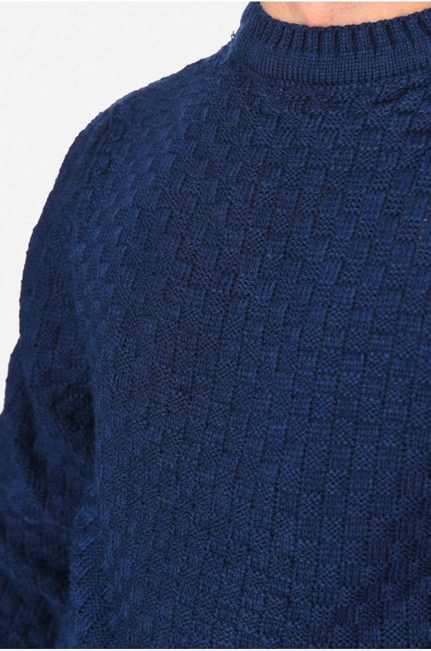 Свитер мужской темно-синего цвета 189169