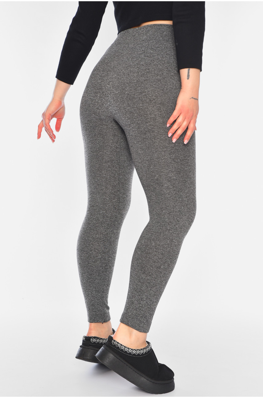 Лосини жіночі напівбатальні утеплені сірого кольору В830 189194