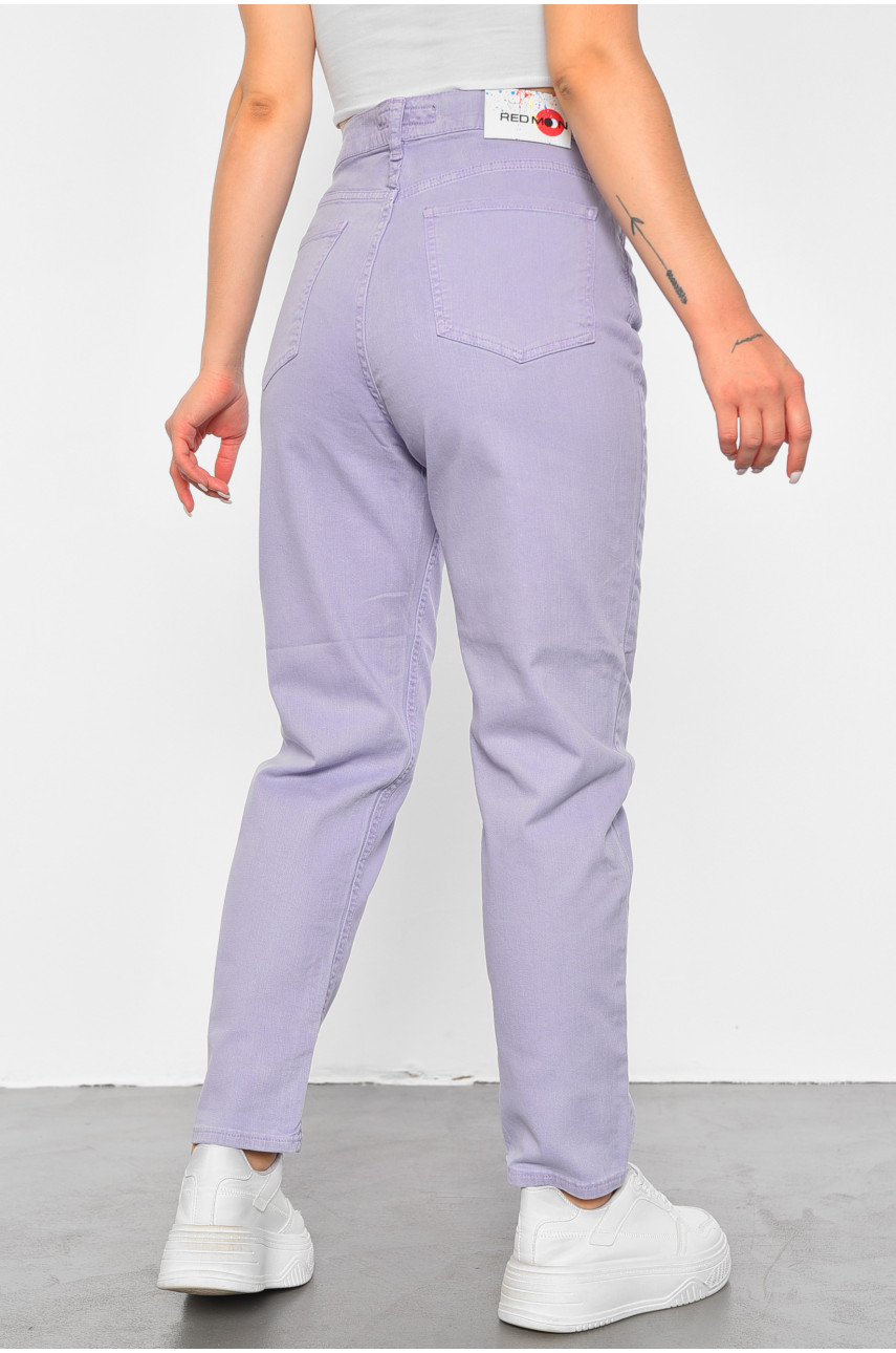 Джинси жіночі бузкового кольору 189206