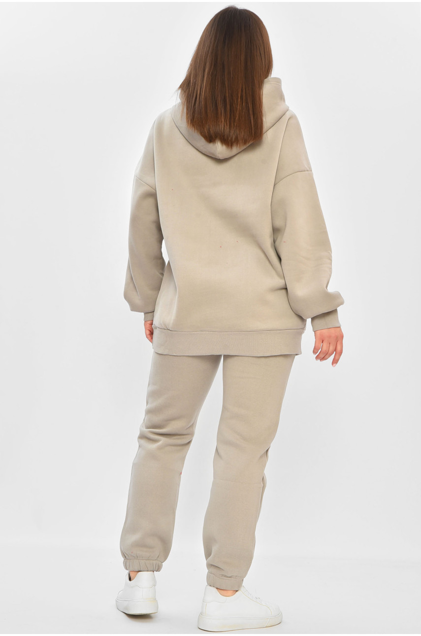 Спортивний костюм жіночий на флісі сірого кольору 231 189222