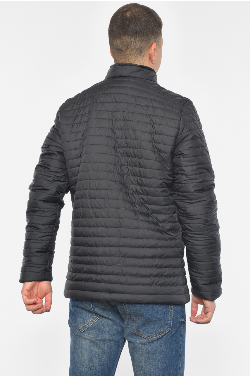 Куртка чоловiча демicезонна чорного кольору 189239