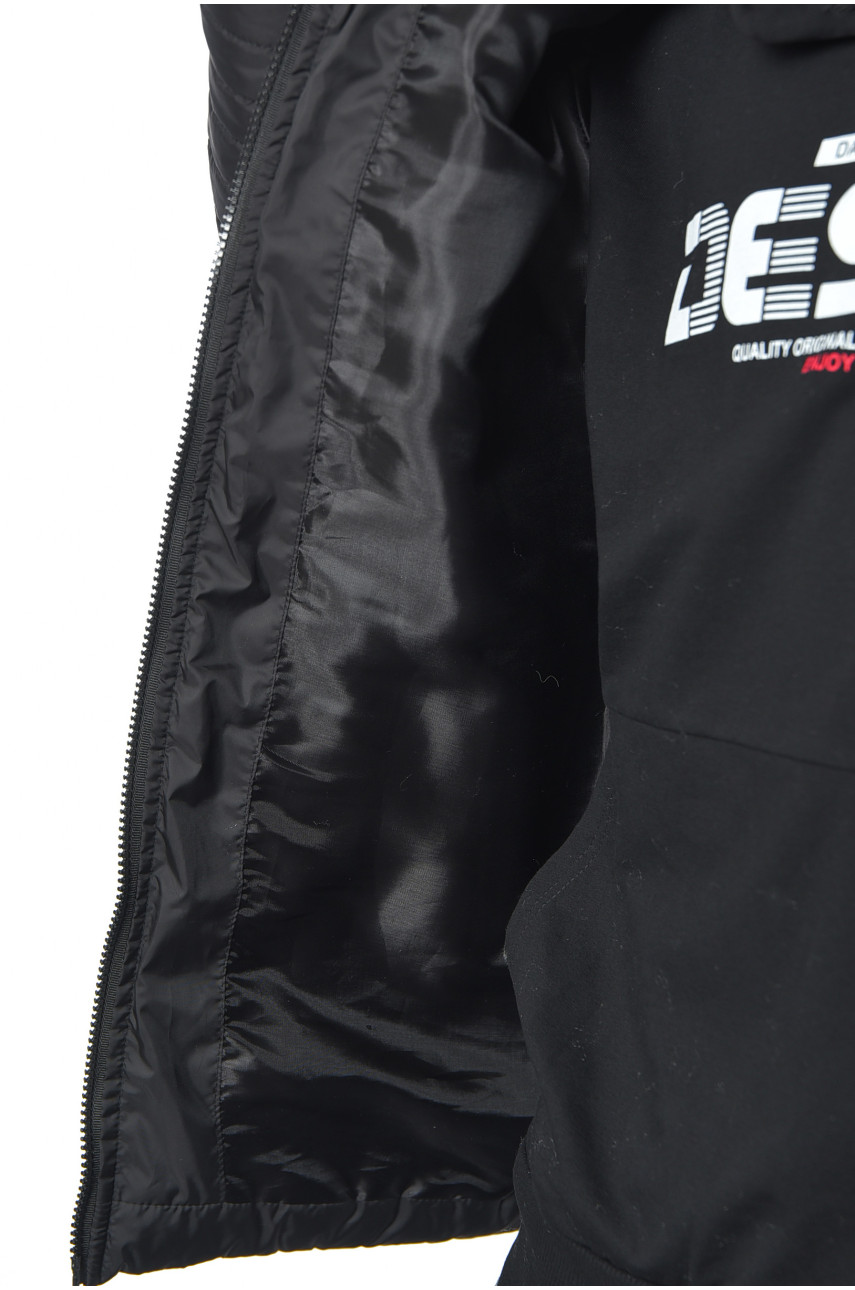 Куртка чоловiча демicезонна чорного кольору 189239