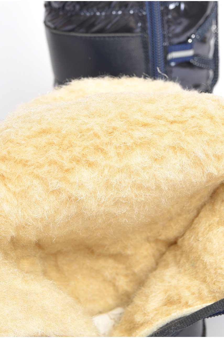 Сапоги зимние детские девочка темно-синие TJ 9280-2 189256