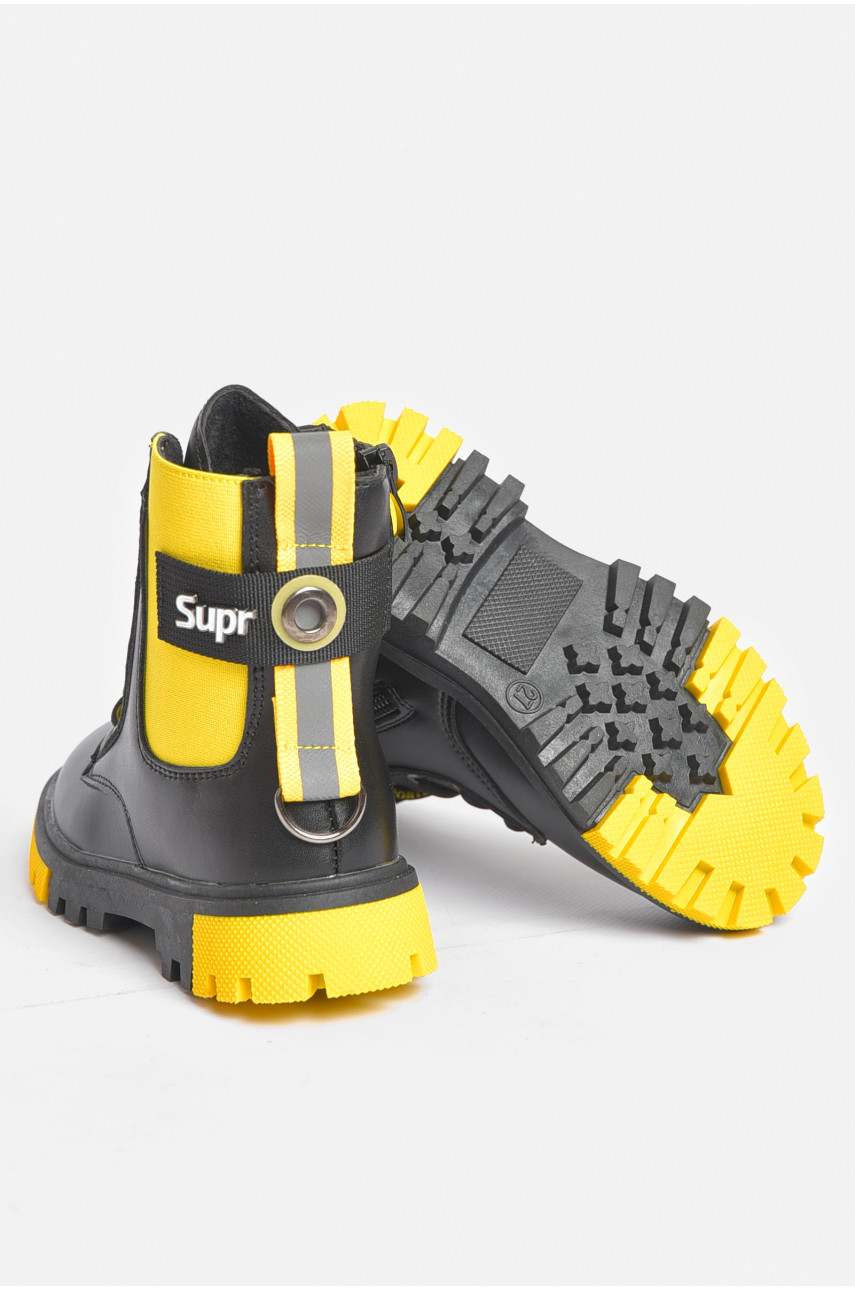 Ботинки детские демисезонные черного цвета 220-2 189281 Ботинки детские демисезонные черного цвета 220-2 189281