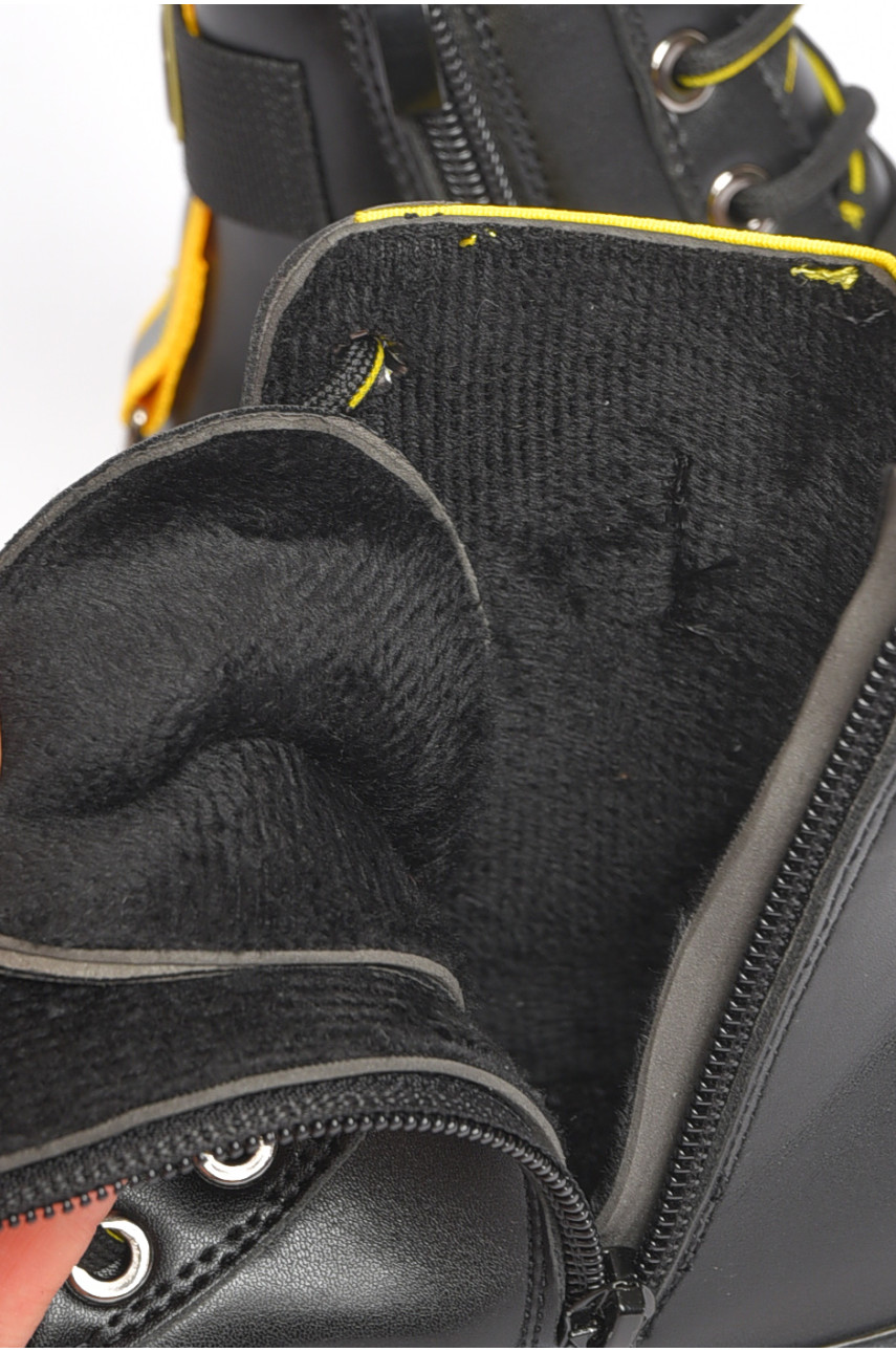 Ботинки детские демисезонные черного цвета 220-2 189281 Ботинки детские демисезонные черного цвета 220-2 189281