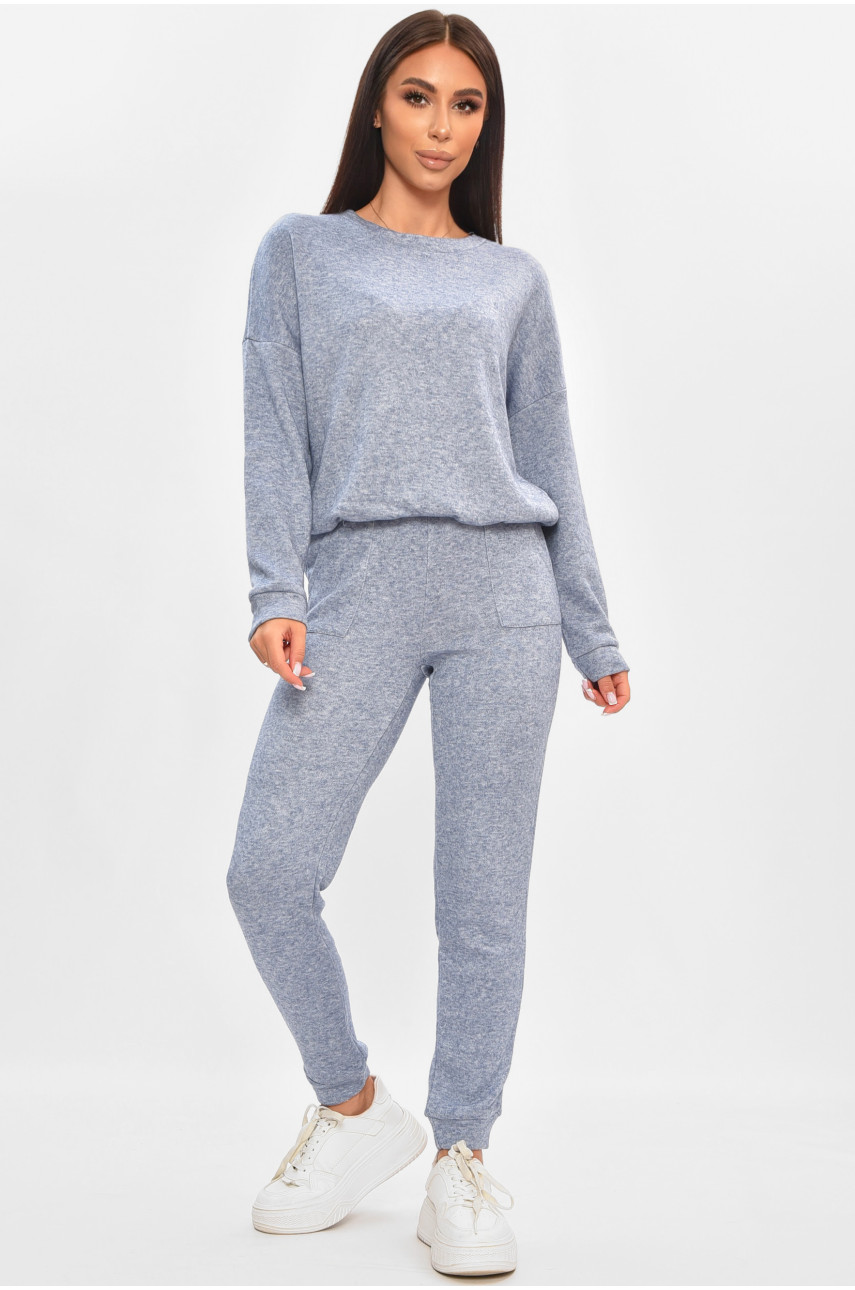 Спортивний костюм жіночий ангоровий блакитного кольору 189282