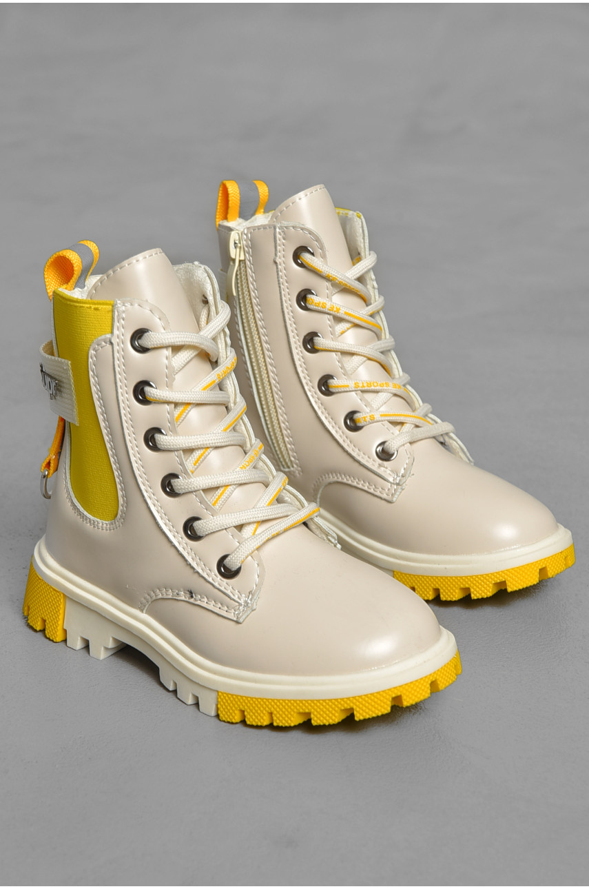 Ботинки детские демисезонные молочного цвета 220-7 189284