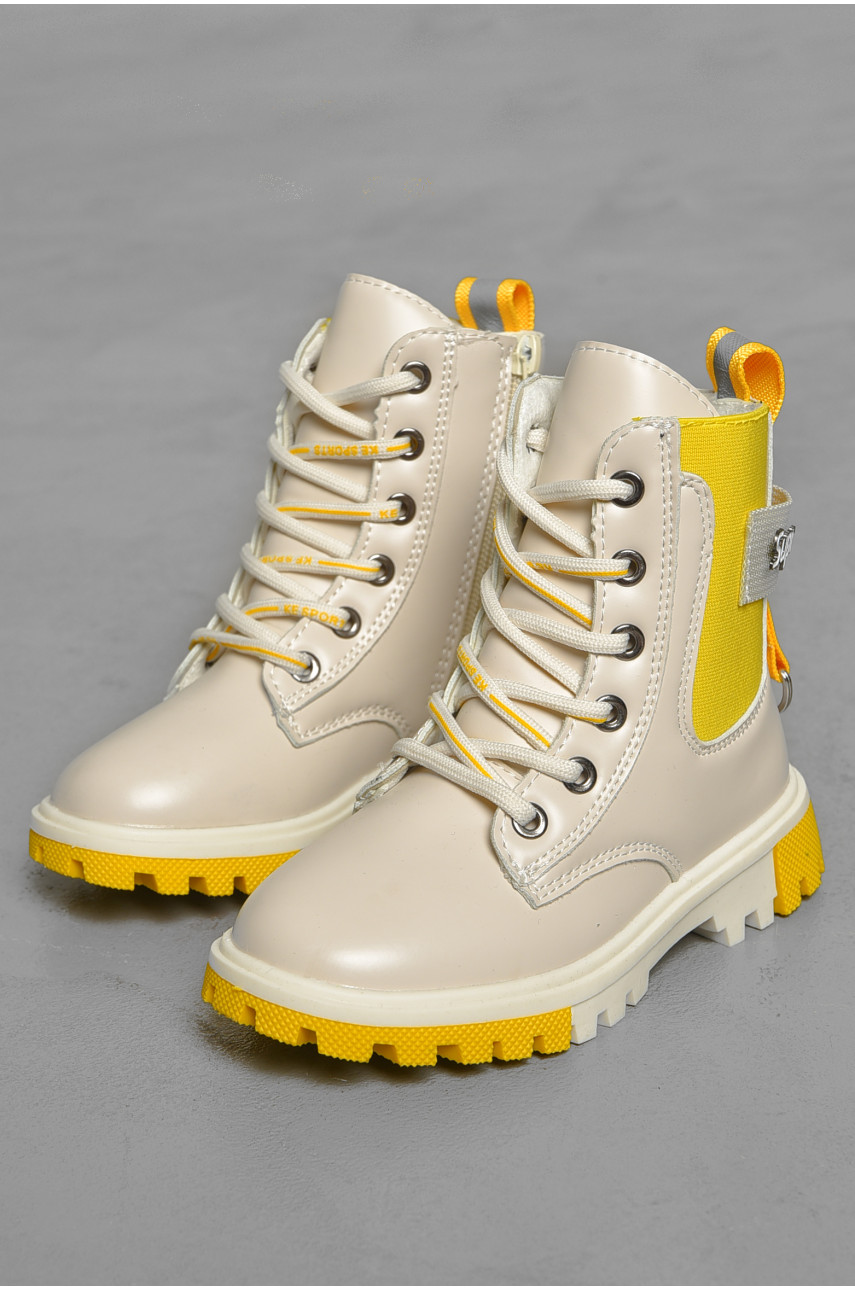 Ботинки детские демисезонные молочного цвета 220-7 189284