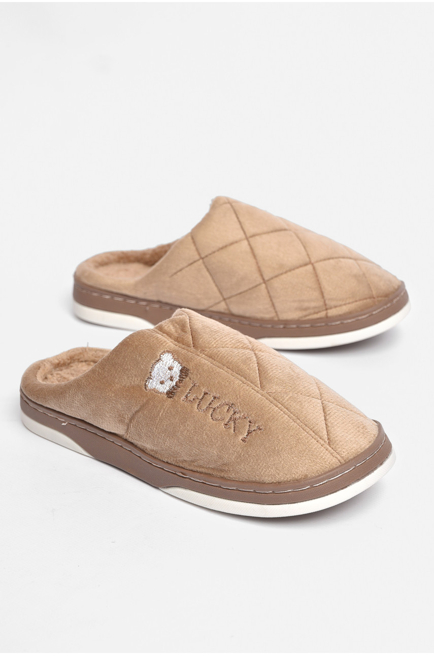 Тапочки комнатные мужские коричневого цвета на меху sp-022 189316 Тапочки комнатные мужские коричневого цвета на меху sp-022 189316