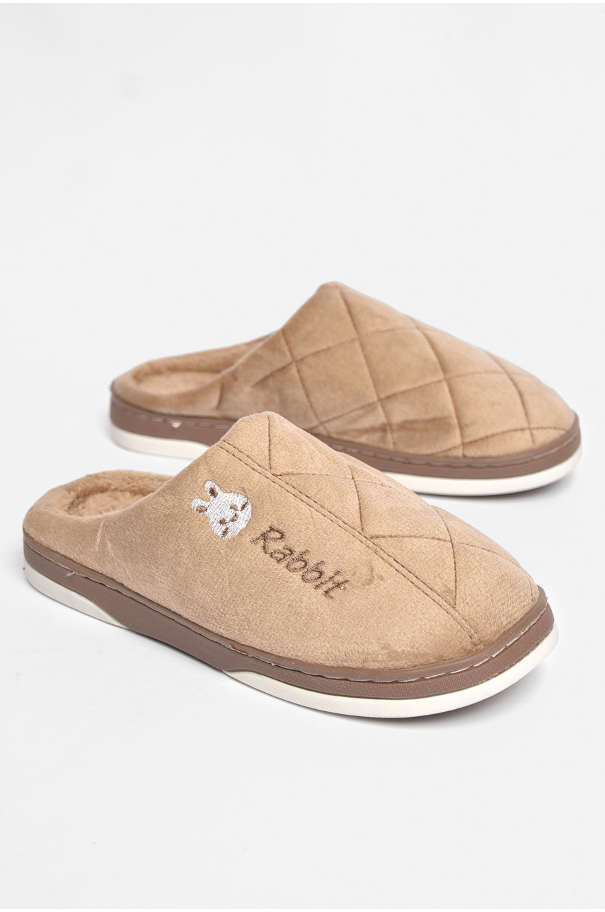 Тапочки комнатные мужские коричневого цвета на меху sp-023 189320