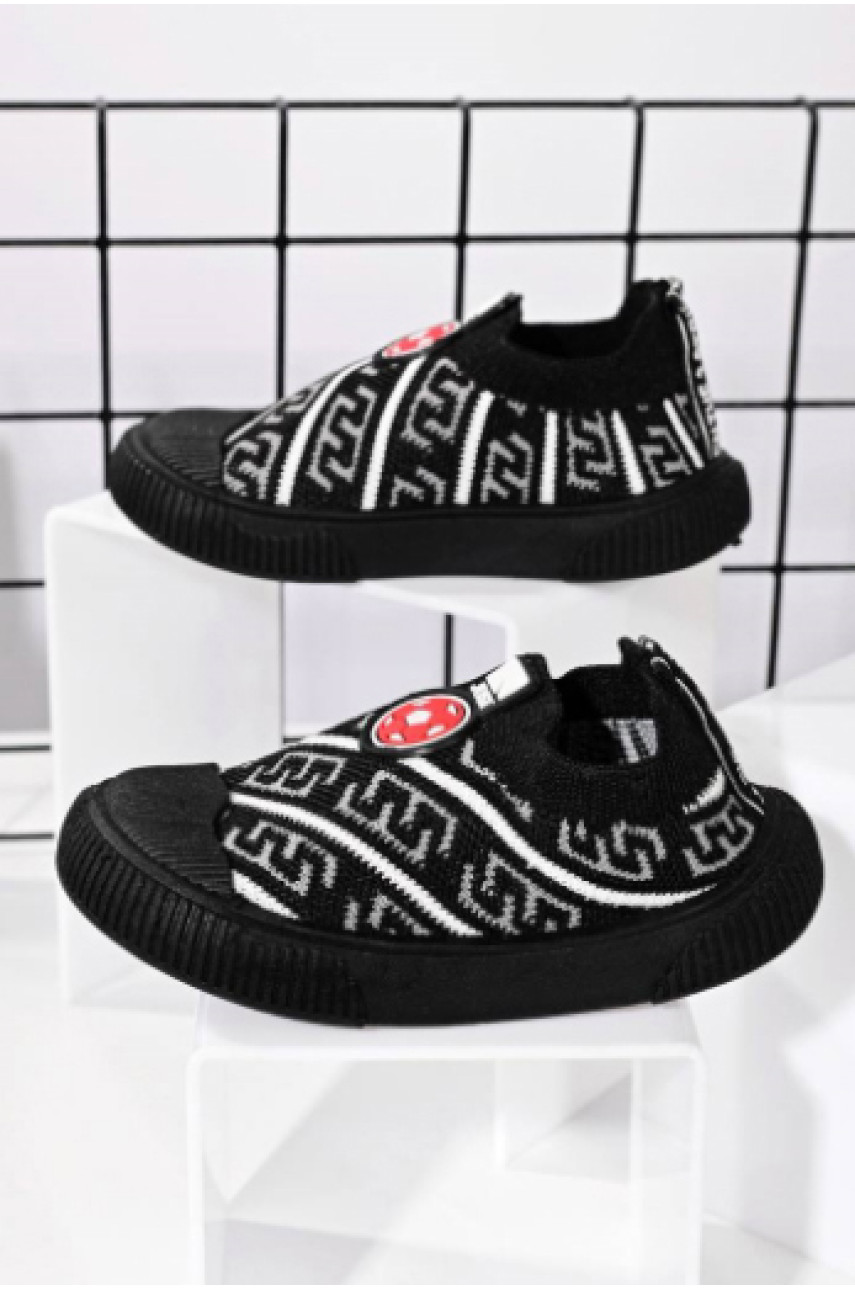 Мокасини дитячі чорного кольору 7518-1 189332