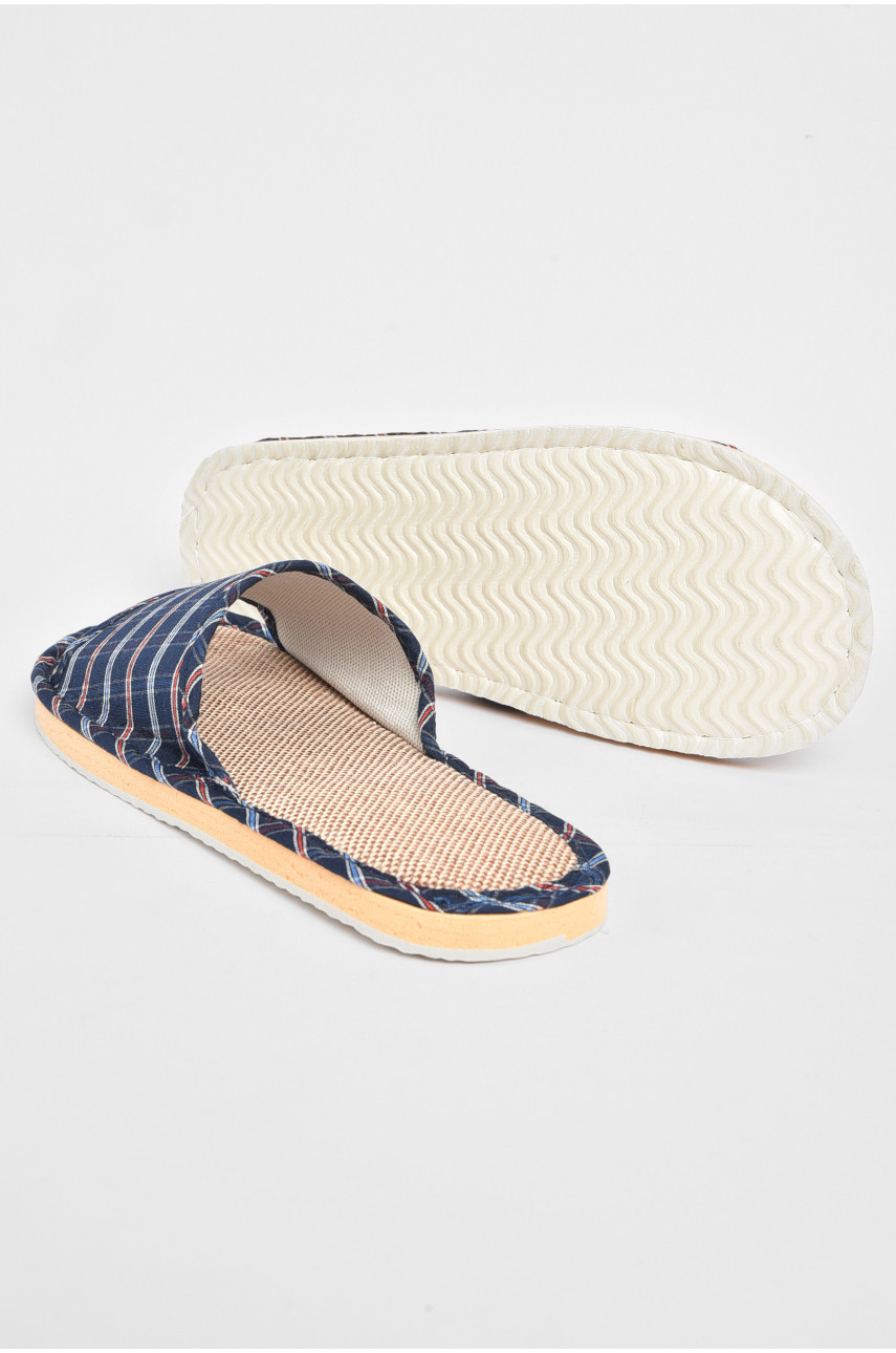 Тапочки комнатные мужские синего цвета sp-031 189335 Тапочки комнатные мужские синего цвета sp-031 189335