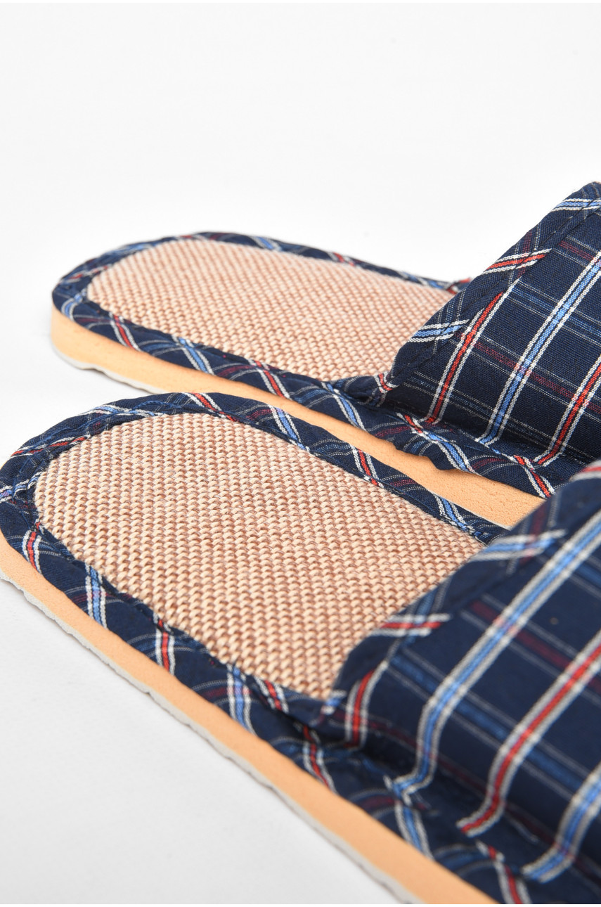 Тапочки комнатные мужские синего цвета sp-031 189335 Тапочки комнатные мужские синего цвета sp-031 189335