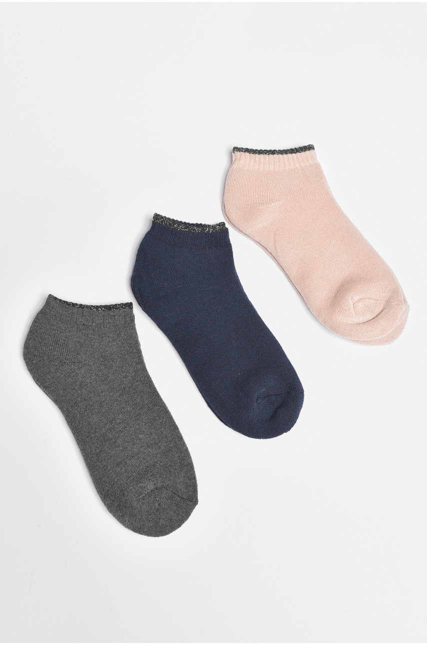 Набор носков женских махровых 3 штуки 605-1 189336