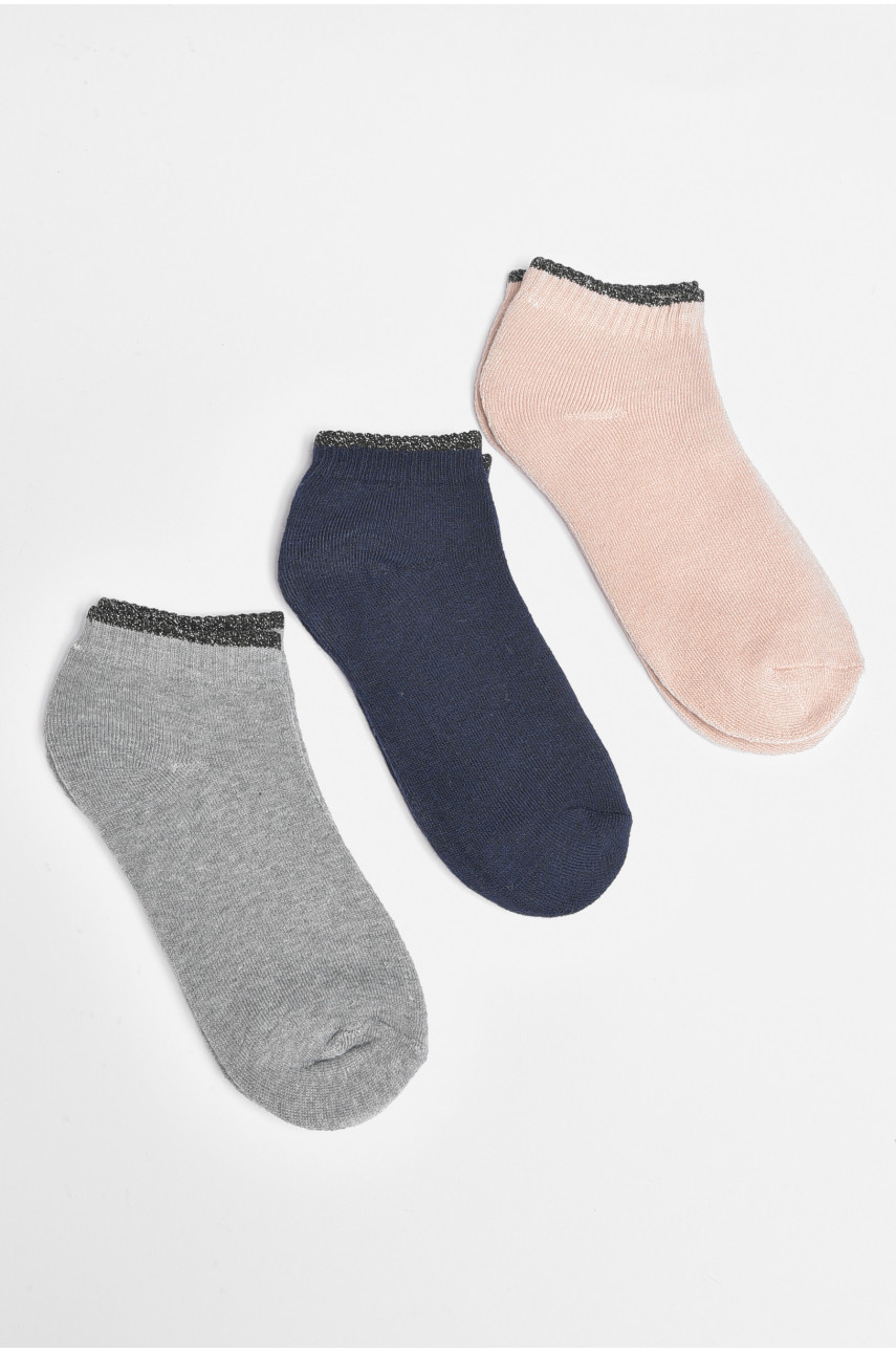 Набор носков женских махровых 3 штуки 605-1 189338