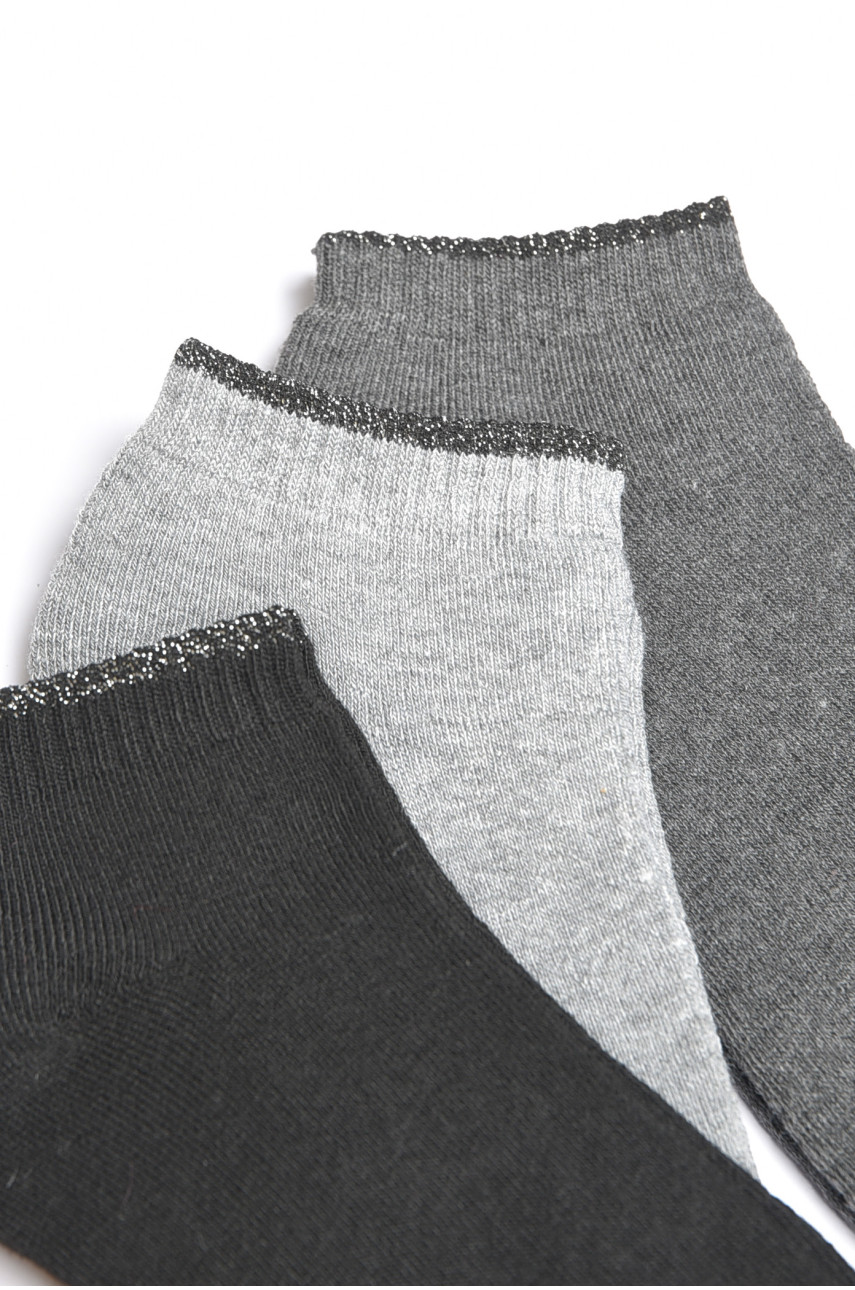 Набор носков женских махровых 3 штуки 605-1 189339