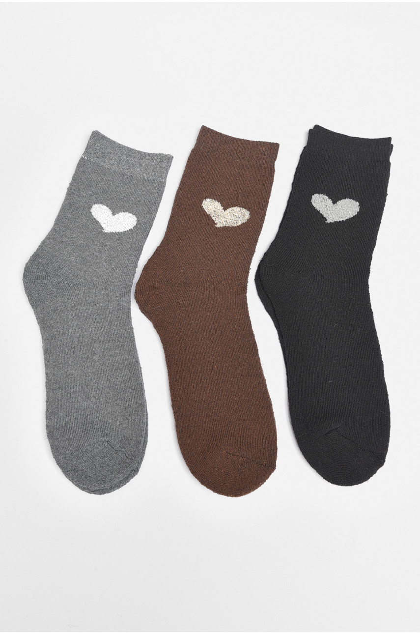 Набор носков женских махровых 3 штуки 708-15 189349 Набор носков женских махровых 3 штуки 708-15 189349