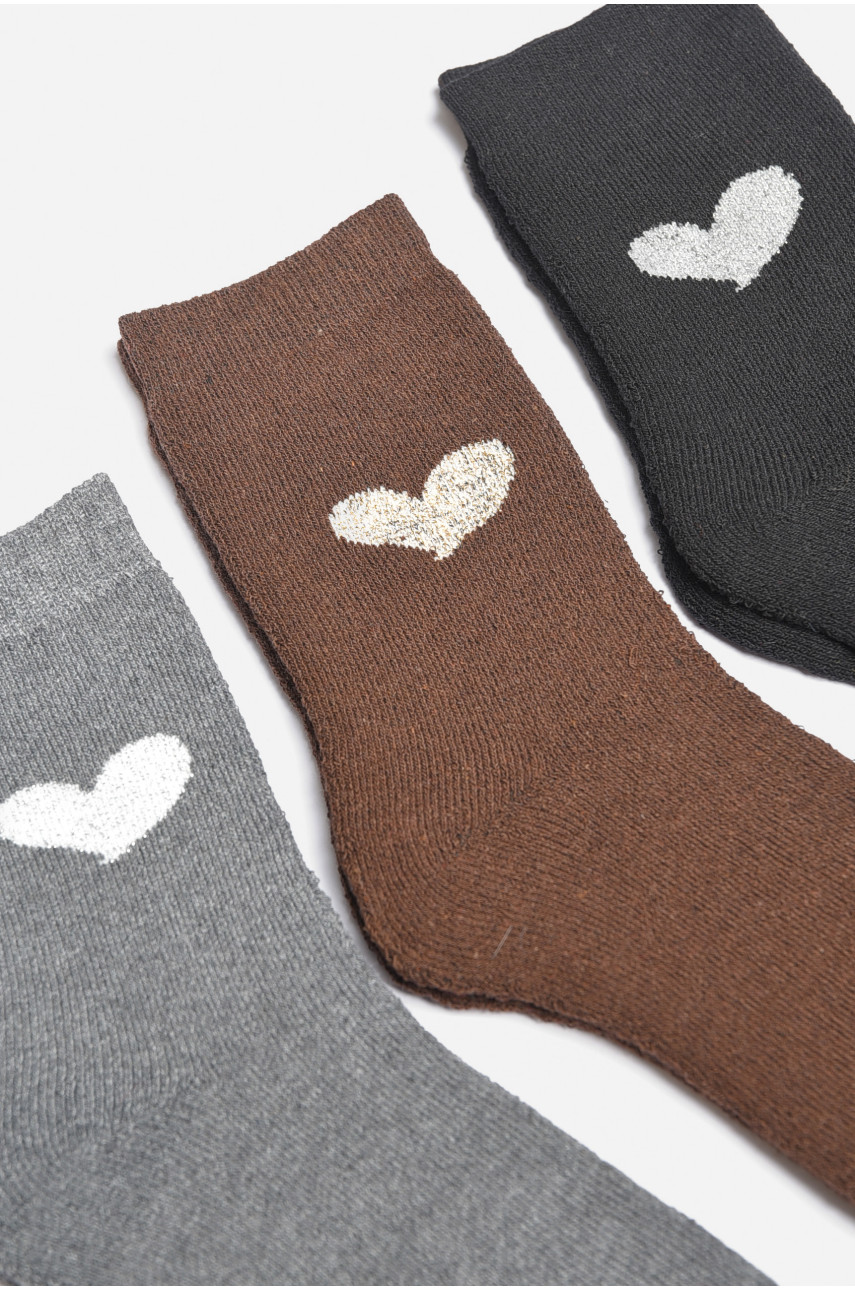 Набор носков женских махровых 3 штуки 708-15 189349 Набор носков женских махровых 3 штуки 708-15 189349