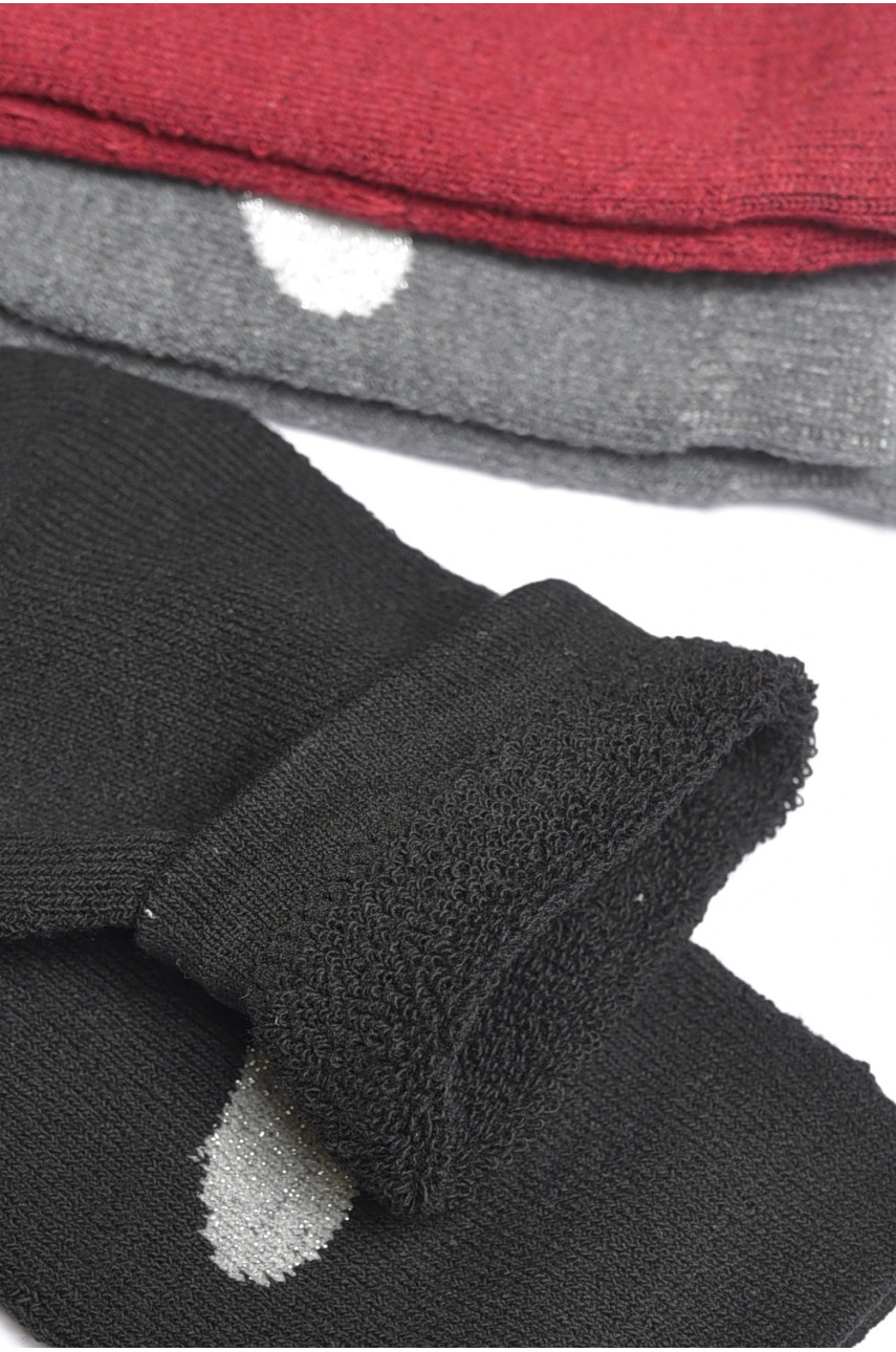 Набір шкарпеток жіночих махрових 3 штуки 708-15 189350