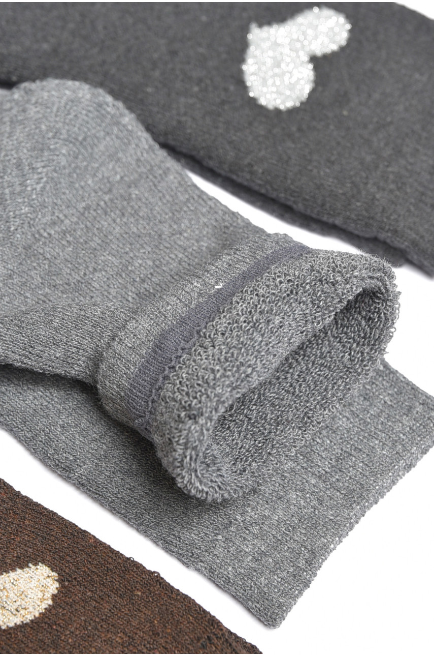 Набор носков женских махровых 3 штуки 708-15 189351 Набор носков женских махровых 3 штуки 708-15 189351