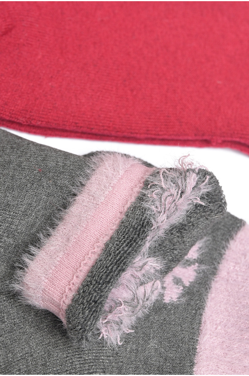 Набір шкарпеток жіночих махрових 3 штуки 605-4 189363