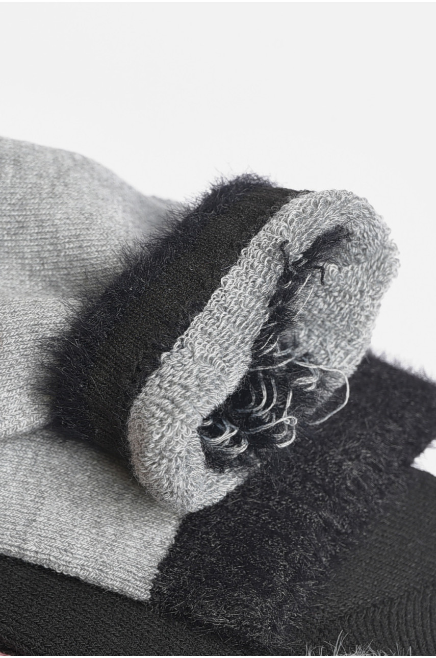 Набор носков женских махровых 3 штуки 605-4 189364