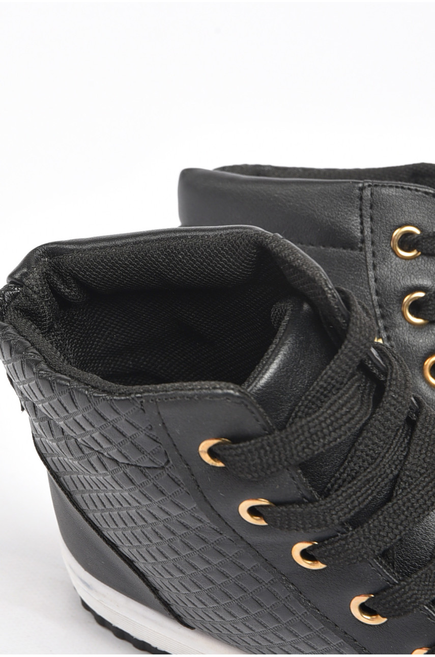 Ботинки женские демисезонные чёрного цвета на молнии Уценка LB109 189374