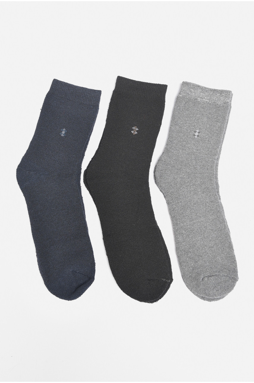 Набор носков мужских махровых 3 штуки 707-7 189380