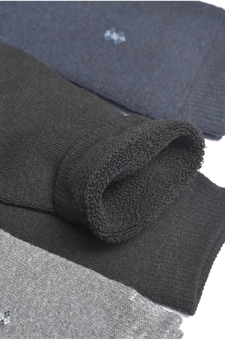 Набор носков мужских махровых 3 штуки 707-7 189380