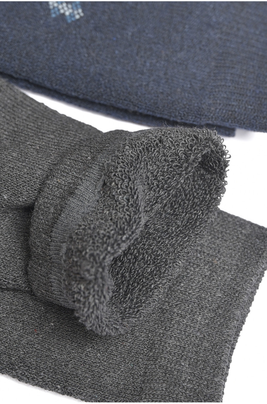 Набор носков мужских махровых 2 штуки 707-7 189386 Набор носков мужских махровых 2 штуки 707-7 189386