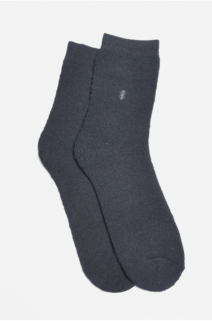 Носки мужские махровые темно-синего цвета 707-7 189387