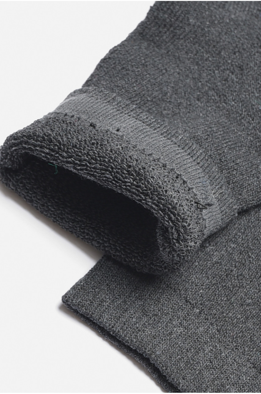 Носки мужские махровые темно-серого цвета 707-7 189388