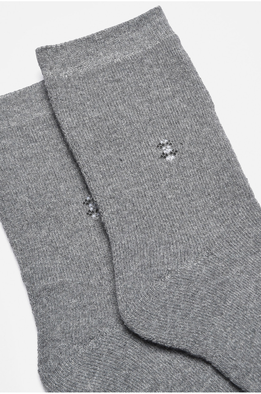 Носки мужские махровые серого цвета 707-7 189390