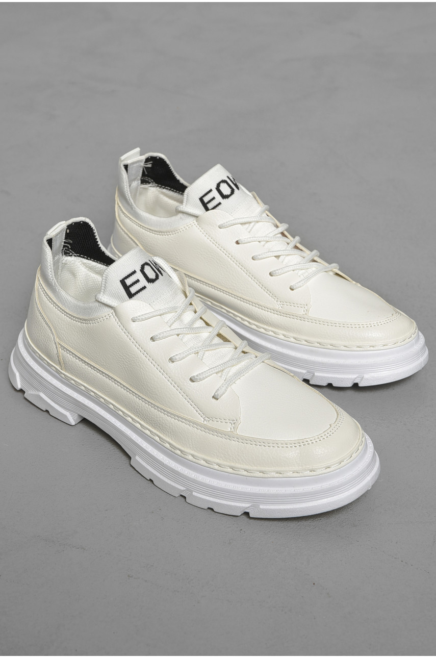 Туфлі чоловічі білого кольору Т19-2 189410