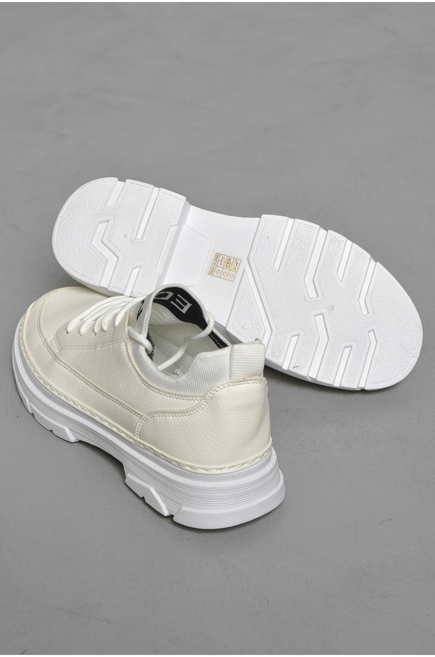 Туфлі чоловічі білого кольору Т19-2 189410