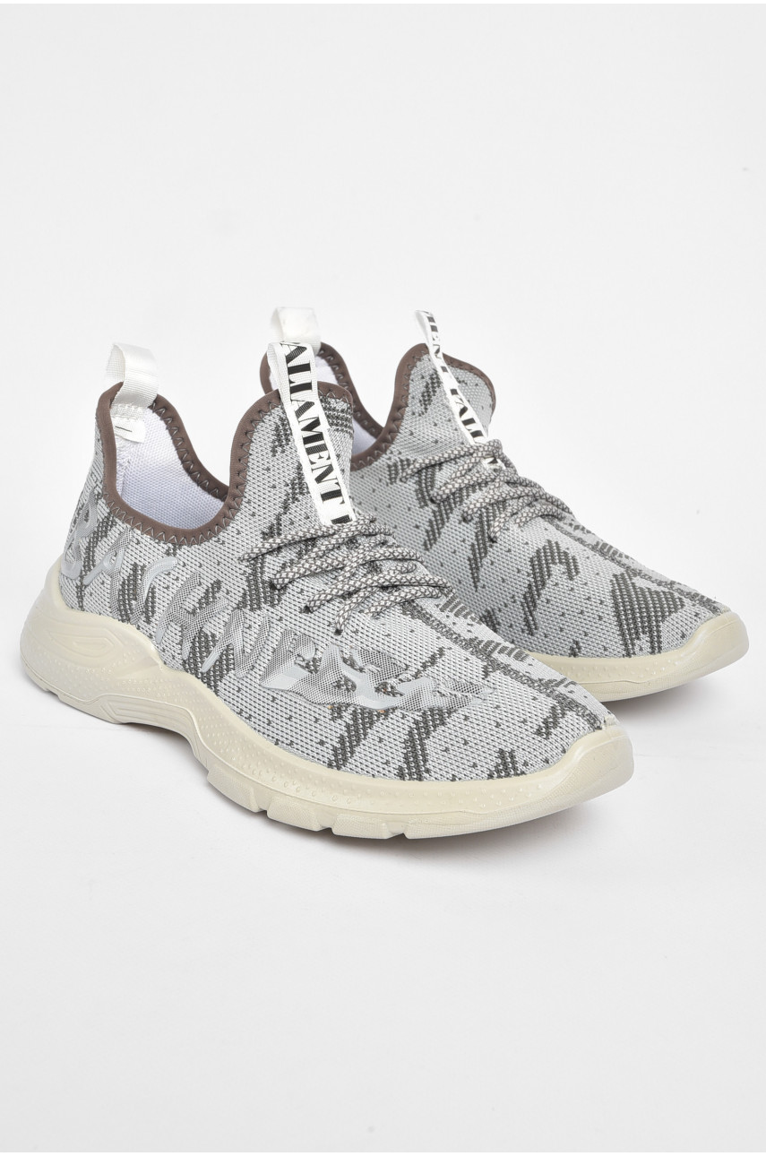 Кроссовки мужские серого цвета текстиль P65-2 189422 Кроссовки мужские серого цвета текстиль P65-2 189422