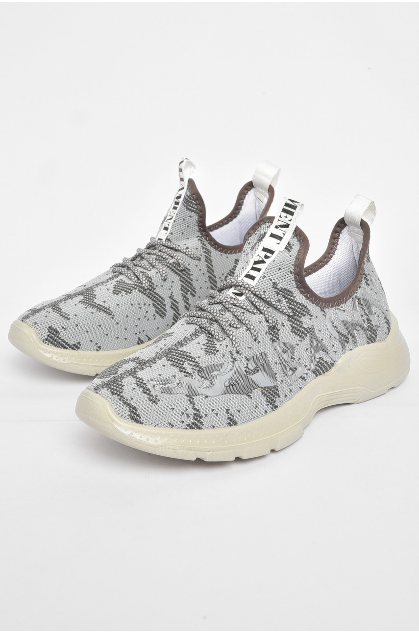 Кроссовки мужские серого цвета текстиль P65-2 189422 Кроссовки мужские серого цвета текстиль P65-2 189422