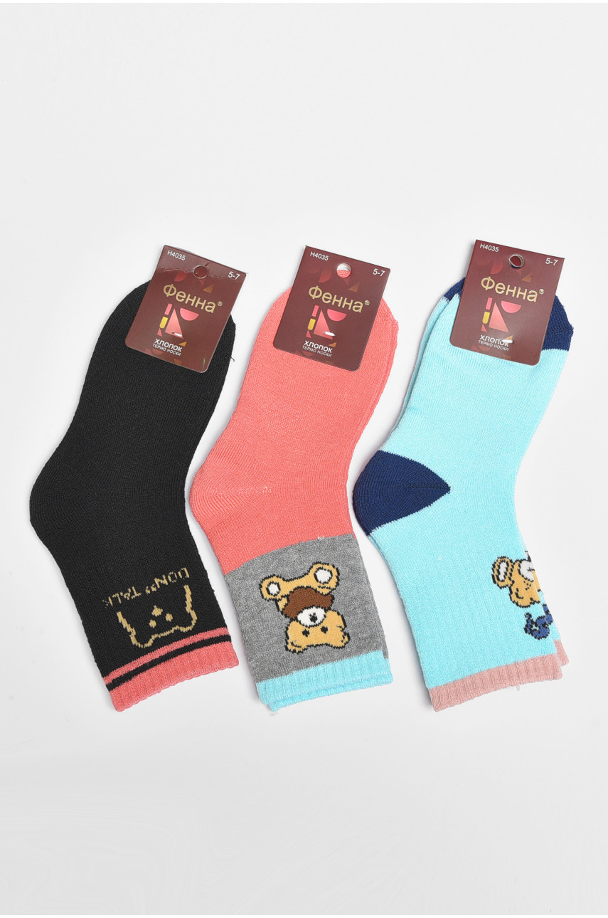 Набор носков детских для девочки 3 штуки 4035 189423