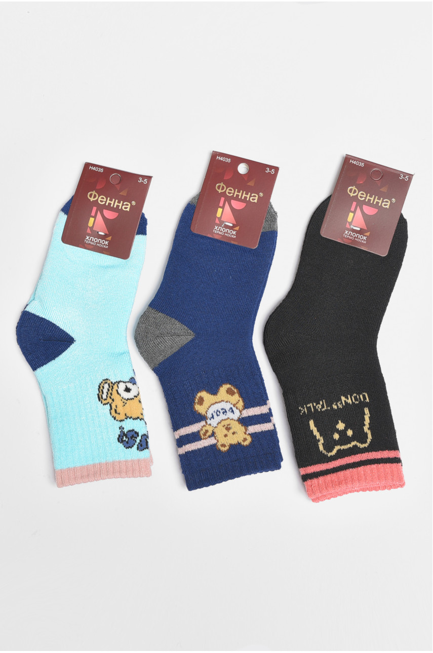 Набор носков детских для девочки 3 штуки 4035 189424