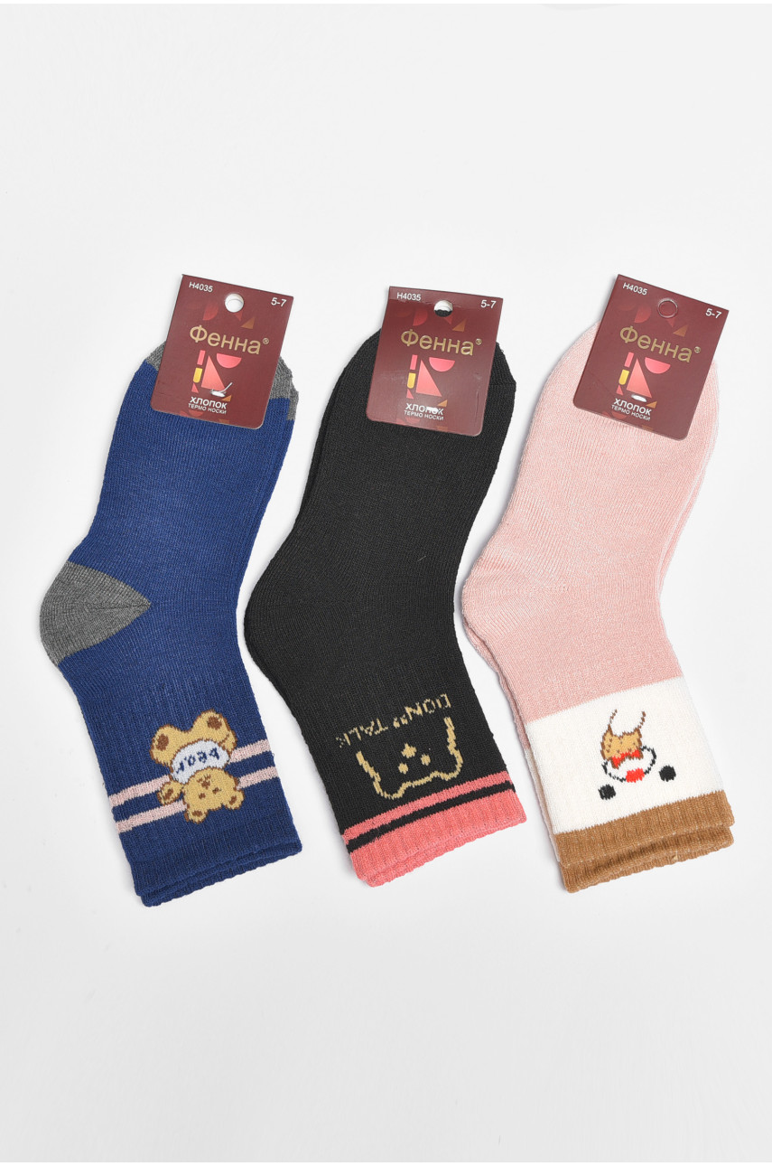 Набор носков детских для девочки 3 штуки 4035 189425