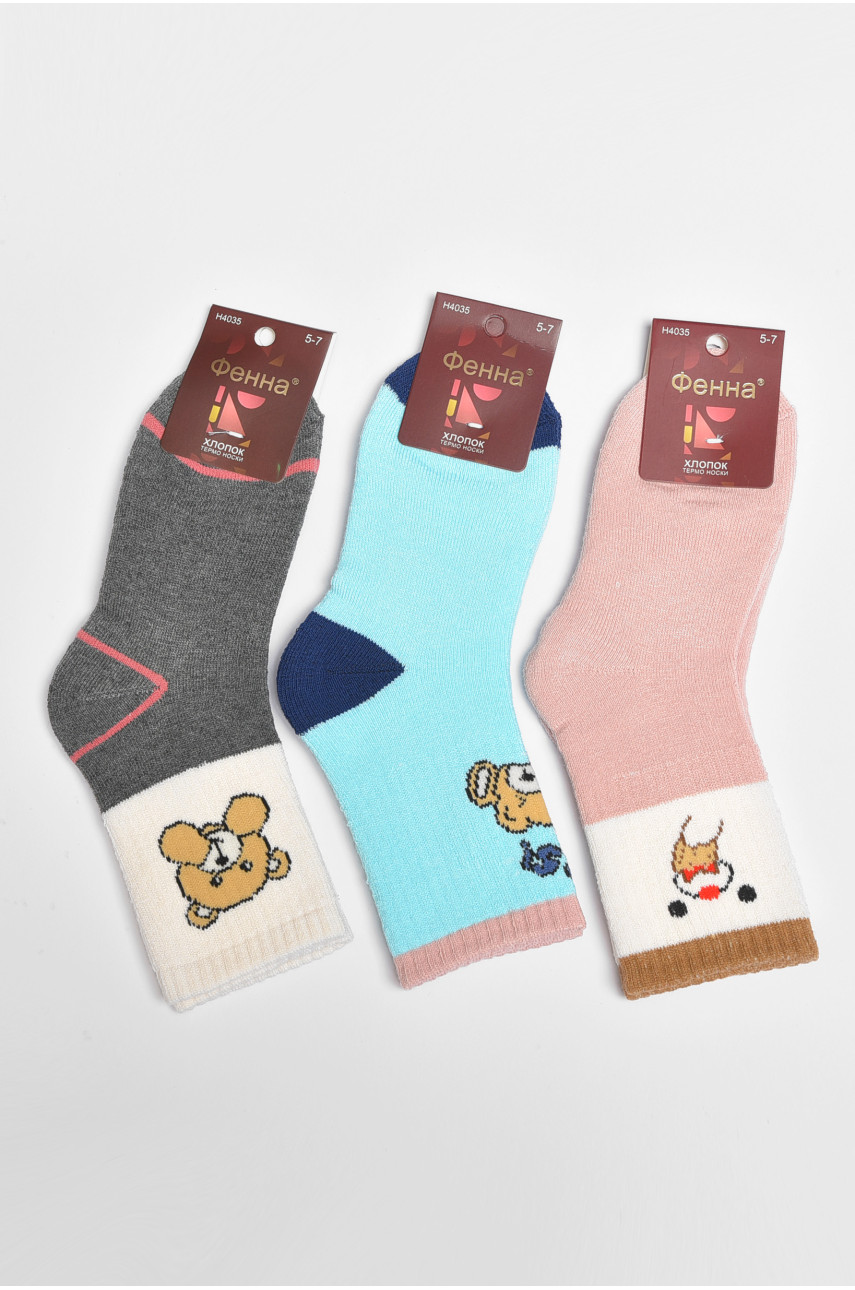Набор носков детских для девочки 3 штуки 4035 189426