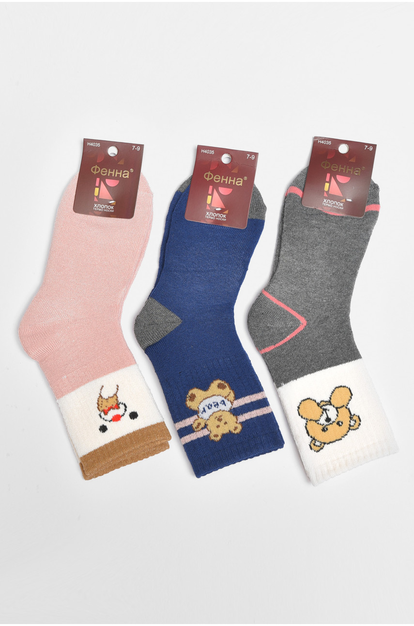 Набор носков детских для девочки 3 штуки 4035 189427