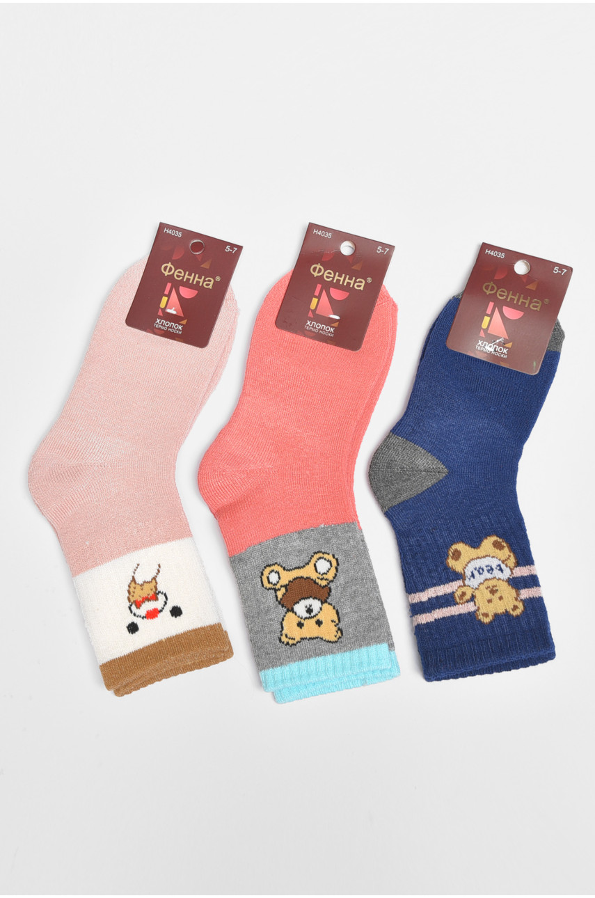 Набор носков детских для девочки 3 штуки 4035 189428