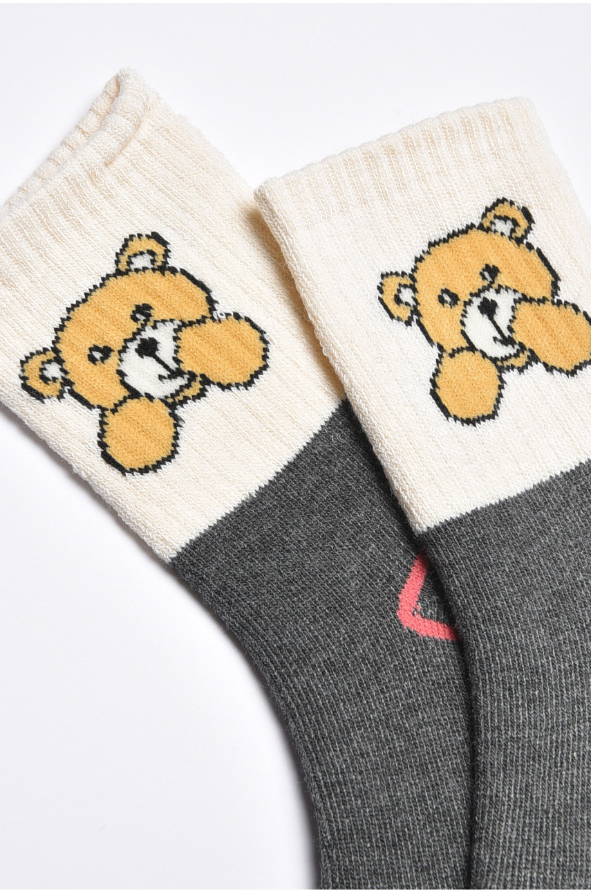 Носки детские для девочки серого цвета 4035 189429