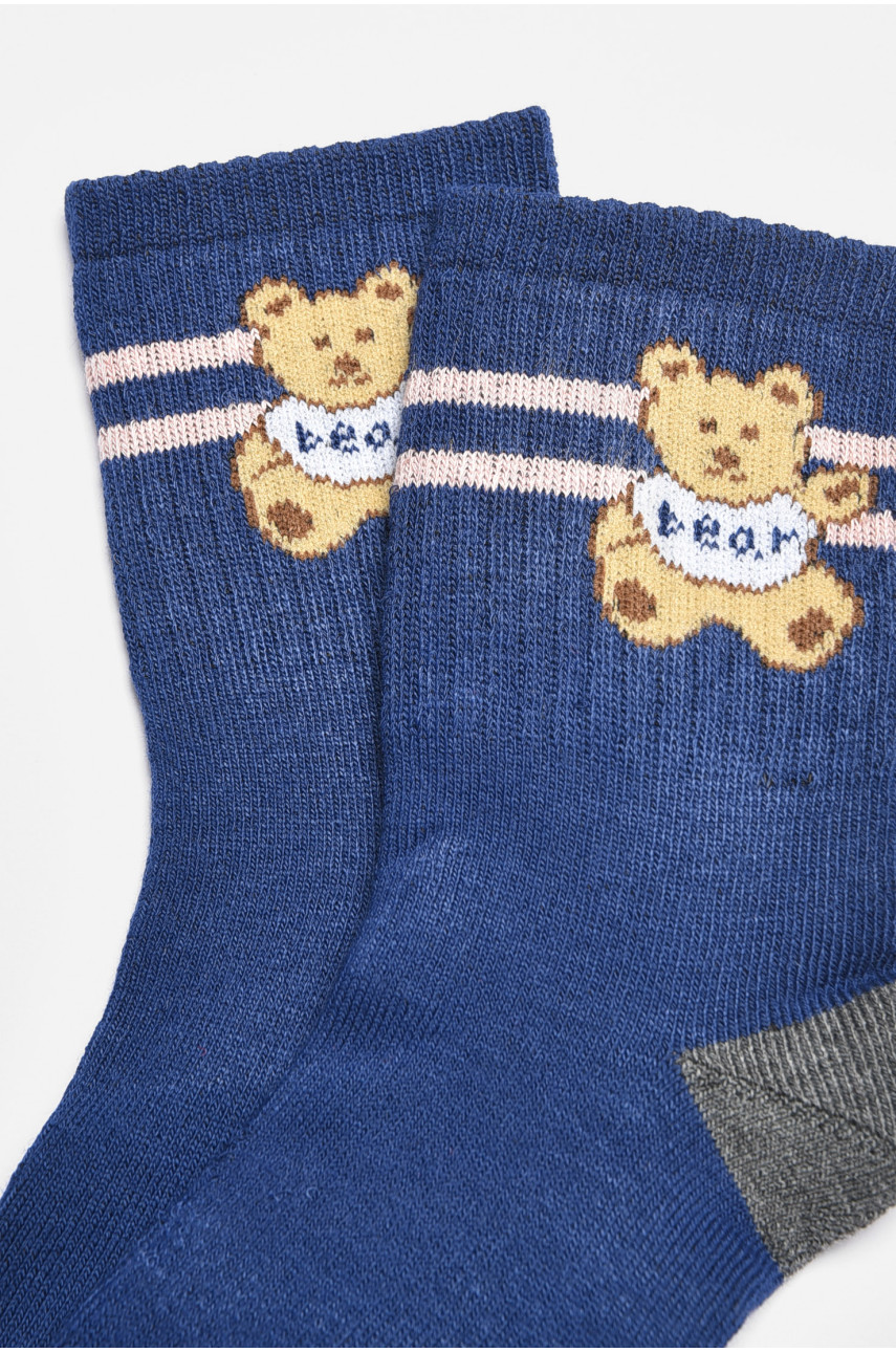 Носки детские для девочки синего цвета 4035 189430