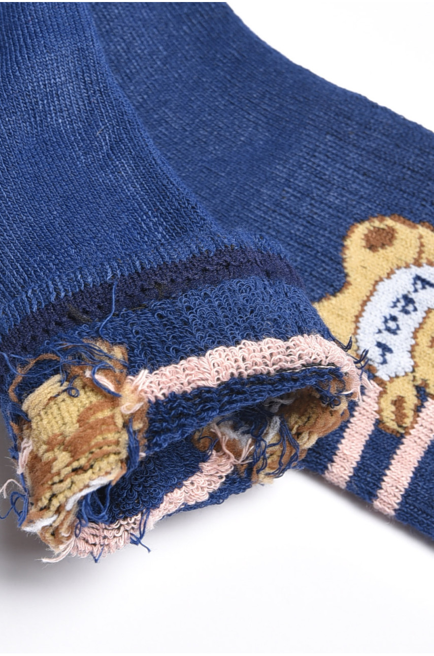 Носки детские для девочки синего цвета 4035 189430 Носки детские для девочки синего цвета 4035 189430