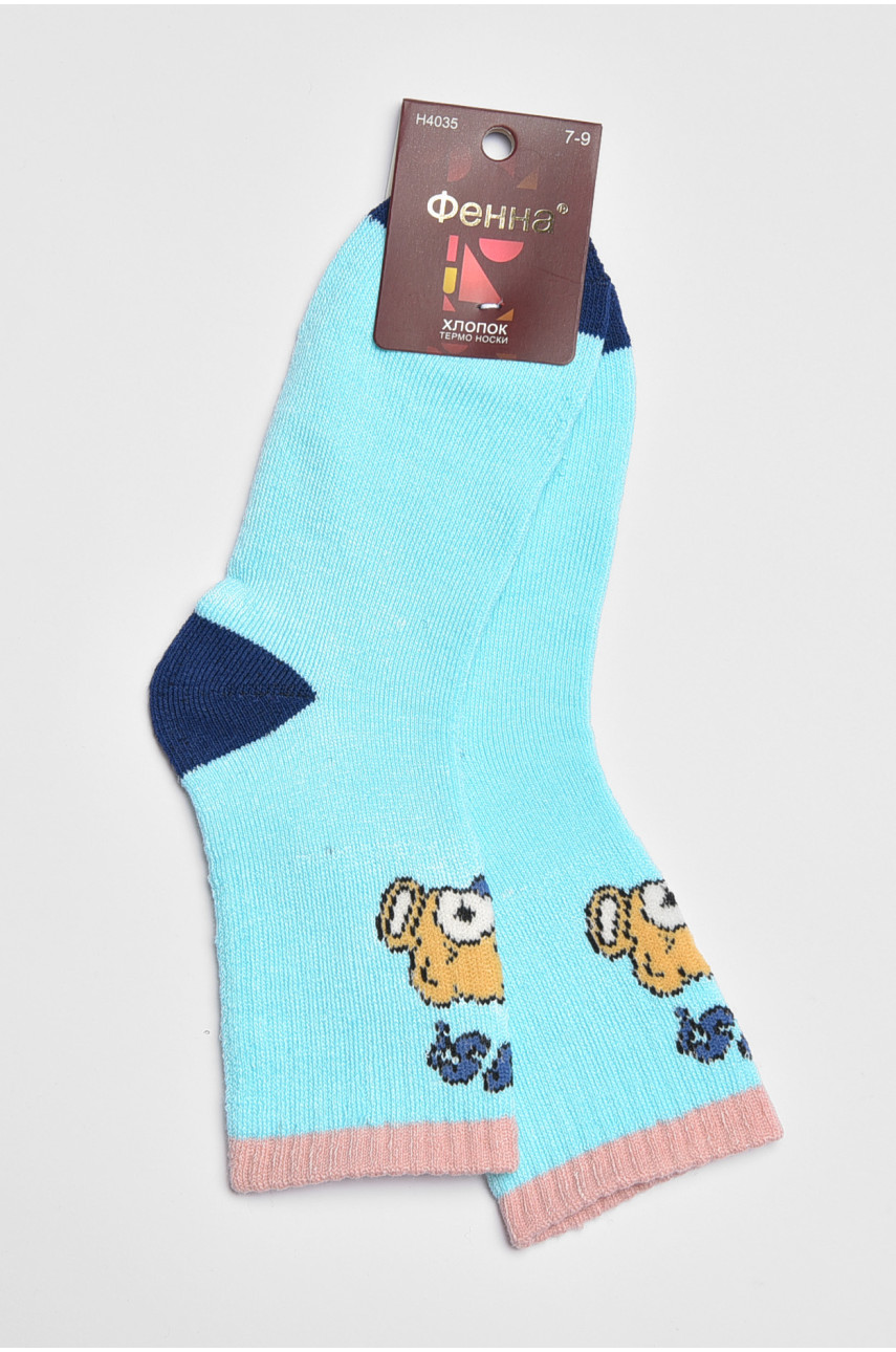 Носки детские для девочки голубого цвета 4035 189432