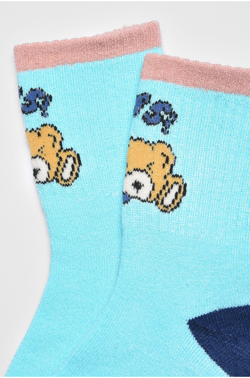 Носки детские для девочки голубого цвета 4035 189432